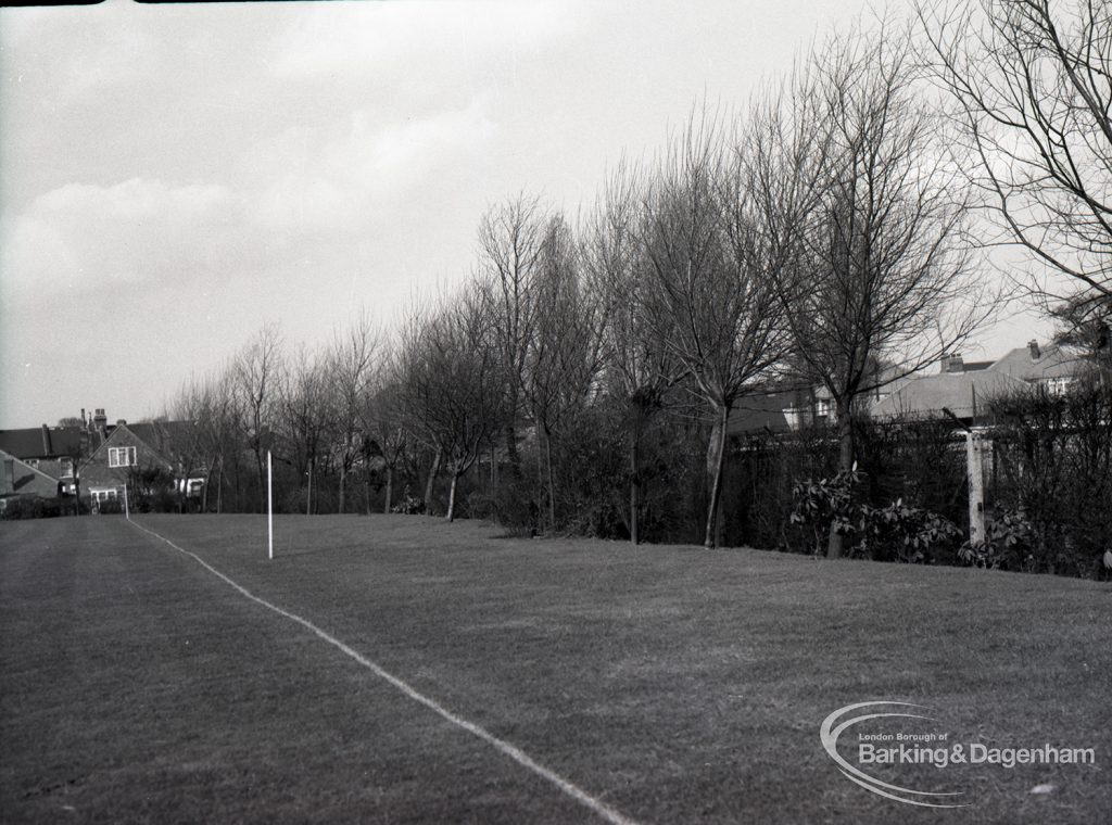 Wantz Sewer Environment scheme showing existing site where Wantz Sewer is to go, looking south along boundary from the south, 1965