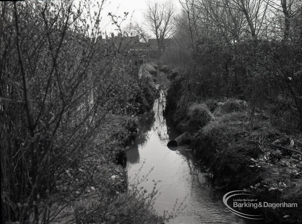 Wantz Sewer Environment scheme showing Wantz Stream looking north, 1965