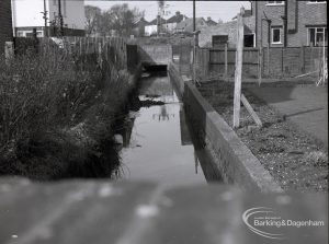 Wantz Sewer Environment scheme, showing Wantz Stream from north end, 1965