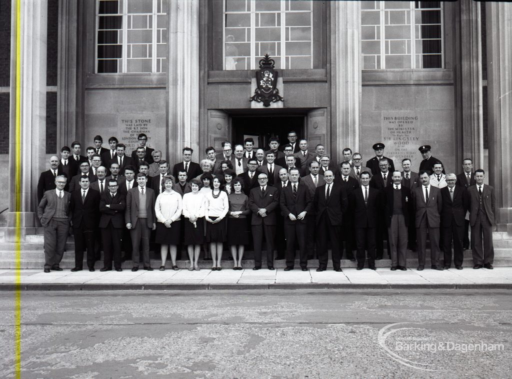 Dagenham Borough Surveyor and Engineer Mr Jack Jones and members of staff, 1965