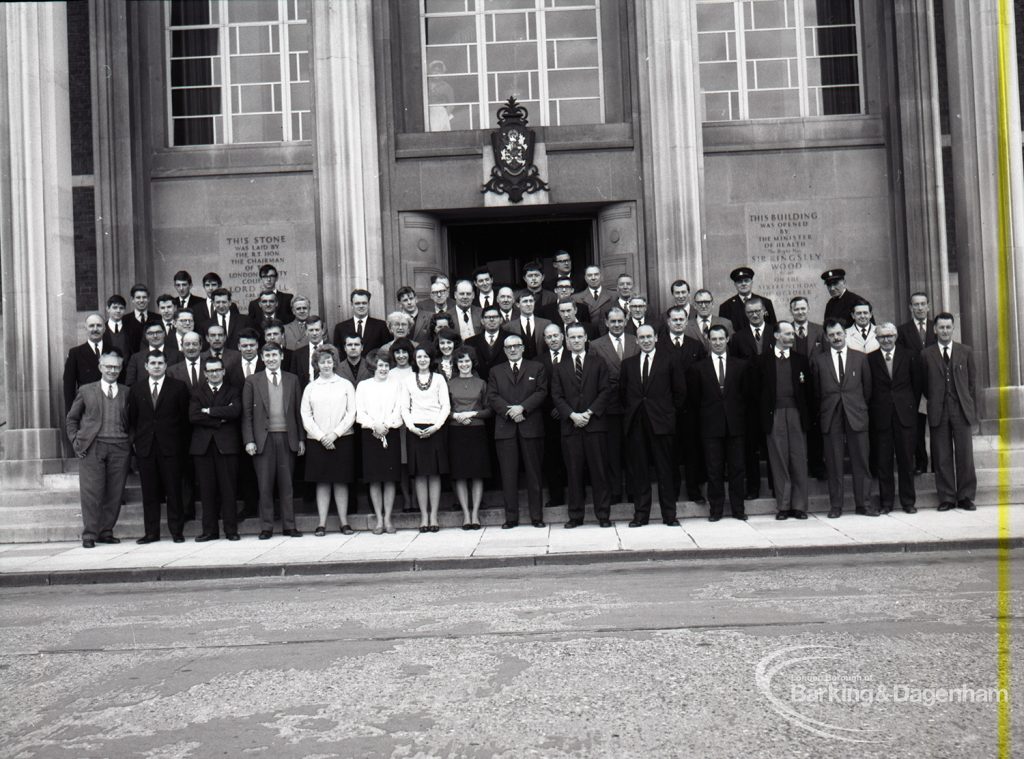 Dagenham Borough Surveyor and Engineer Mr Jack Jones and members of staff, 1965