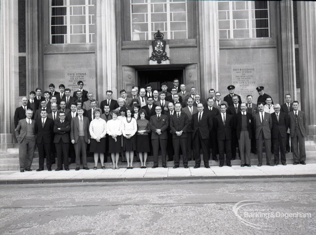 Dagenham Borough Surveyor and Engineer Mr Jack Jones and members of staff, 1965