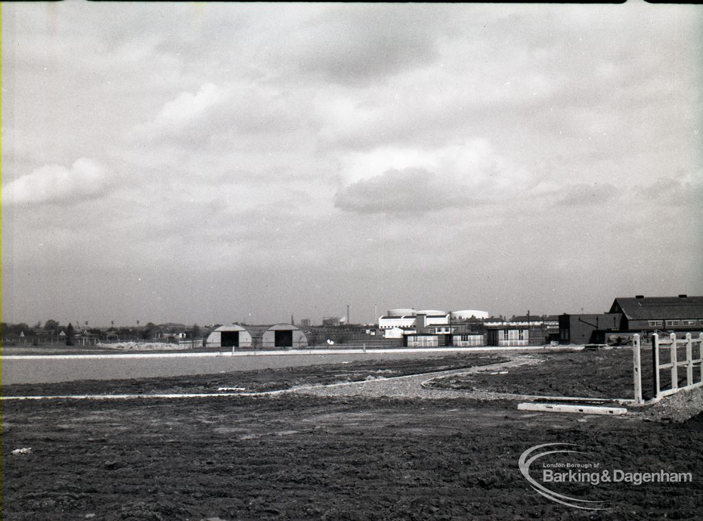 Waterways, showing new balancing lake for Wantz, view from south-west corner looking east, 1965