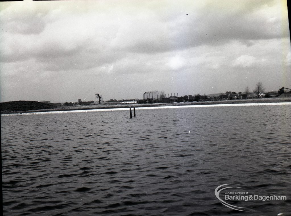 Waterways, showing panoramic view from west of new balancing lake for Wantz,1965