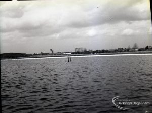 Waterways, showing panoramic view from west of new balancing lake for Wantz,1965