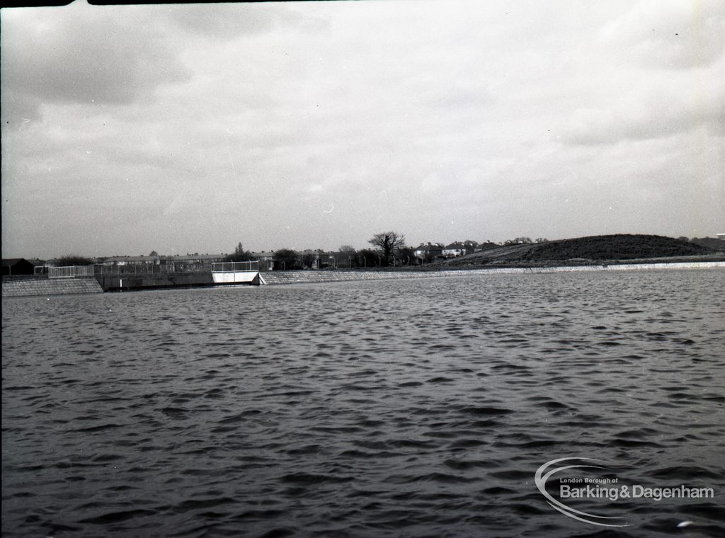 Waterways, showing panoramic view from north of new balancing lake for Wantz,1965