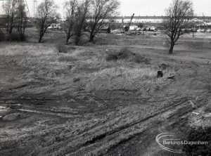 Dagenham Sewage Works Reconstruction IV showing swamp, to north-west,1965