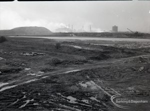 Dagenham Sewage Works Reconstruction IV showing swamp, to south-west,1965