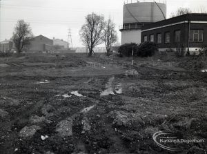 Dagenham Sewage Works Reconstruction IV showing area by old offices,1965