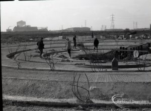 Dagenham Sewage Works Reconstruction IV, showing concentric circles near hoppers,1965
