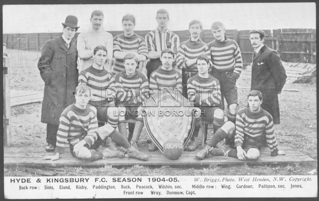 Hyde & Kingsbury F.C. Season 1904-05.