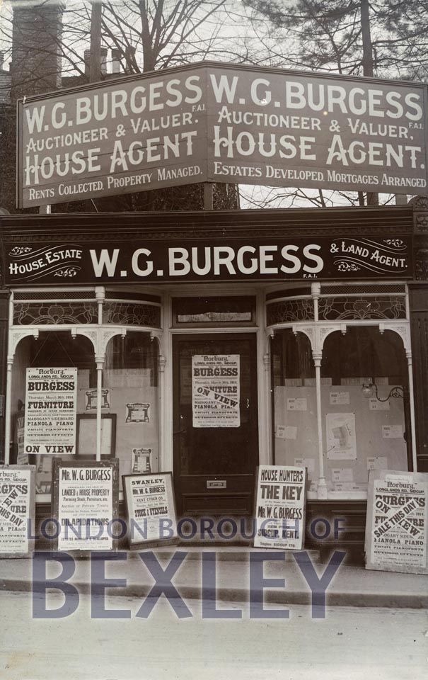 PCD_1094 W G Burgess, Estate Agent, Sidcup c.1914 Bexley Borough