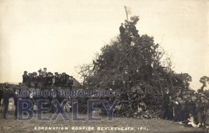 PCD_1494 Coronation Bonfire, Bexleyheath, 1911 1911