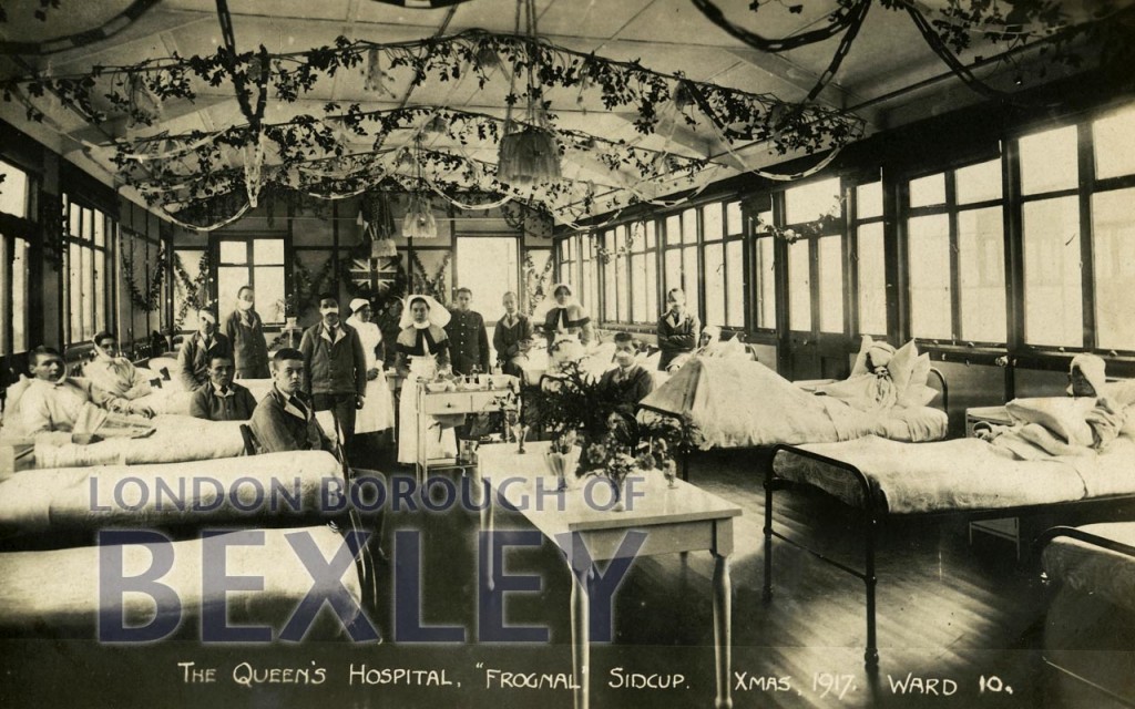 PCD_1652 The Queen's Hospital, 'Frognal', Sidcup 1917 Bexley Borough