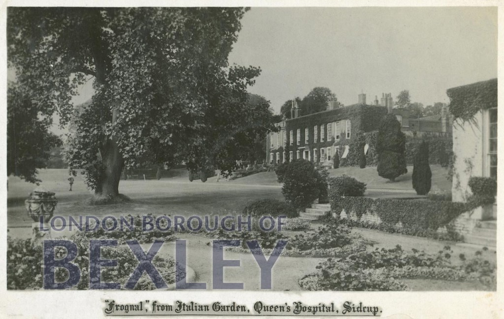 PCD_1668 'Frognal' from Italian Garden, Queen's Hospital, Sidcup 1922