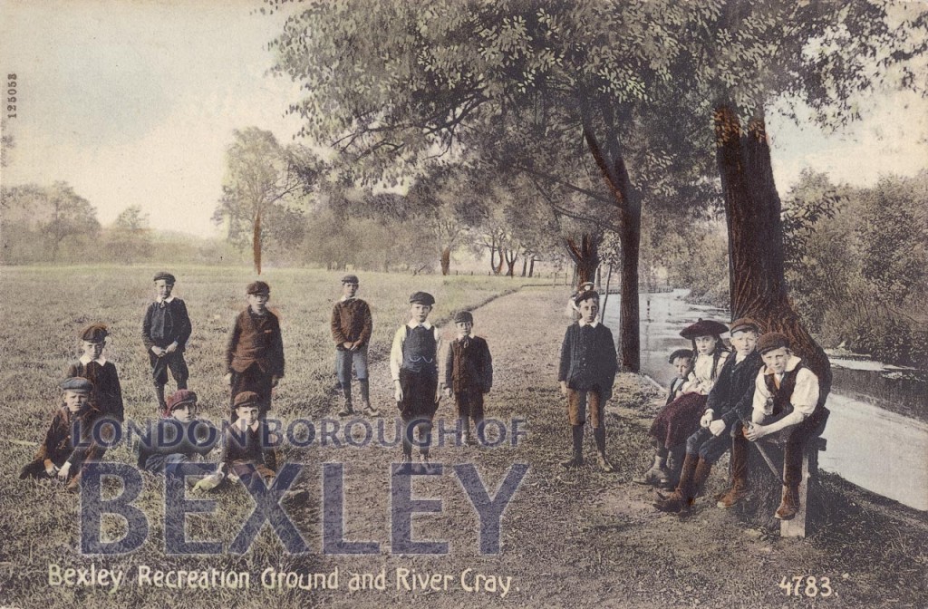 Bexley Recreation Ground and River Cray. c.1911