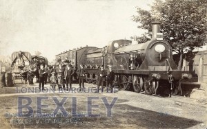 PCD_2211 The Strawberry Train at Bexley Station c.1905