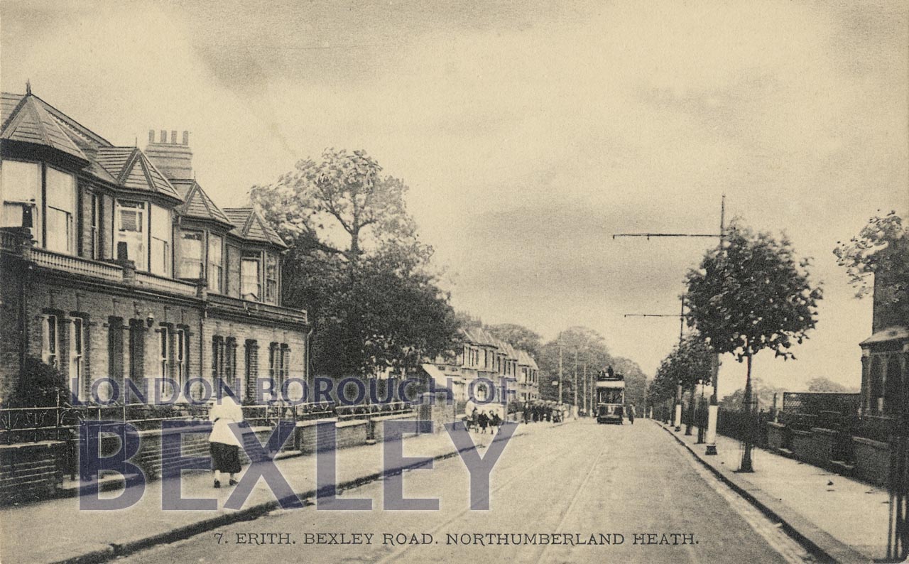 PCD_645 Erith, Bexley Road, Northumberland Heath c.1910 Bexley