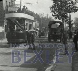 PHBOS_2_1070 First tram Broadway,Bexleyheath 1903