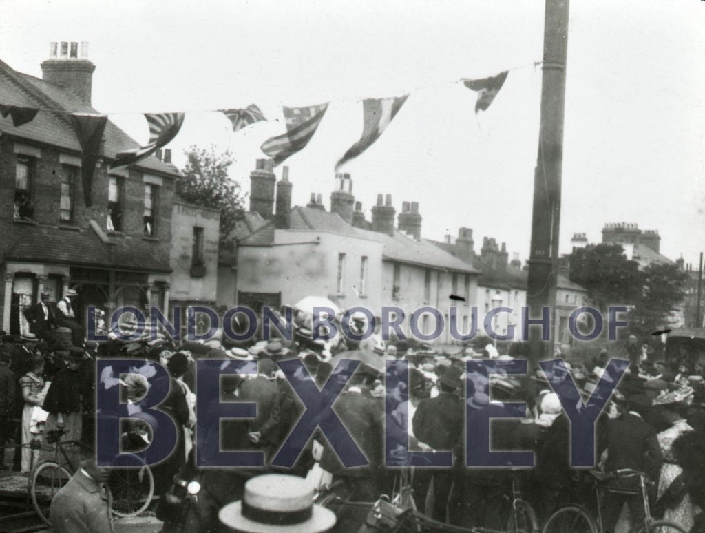 Ceremony of joining up of trams of Bexley and Dartford 1906
