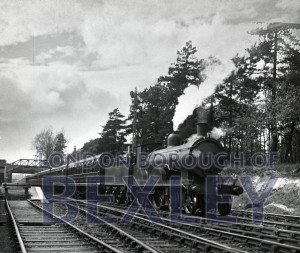 PHBOS_2_1252 Steam train at Meopham Station 1938