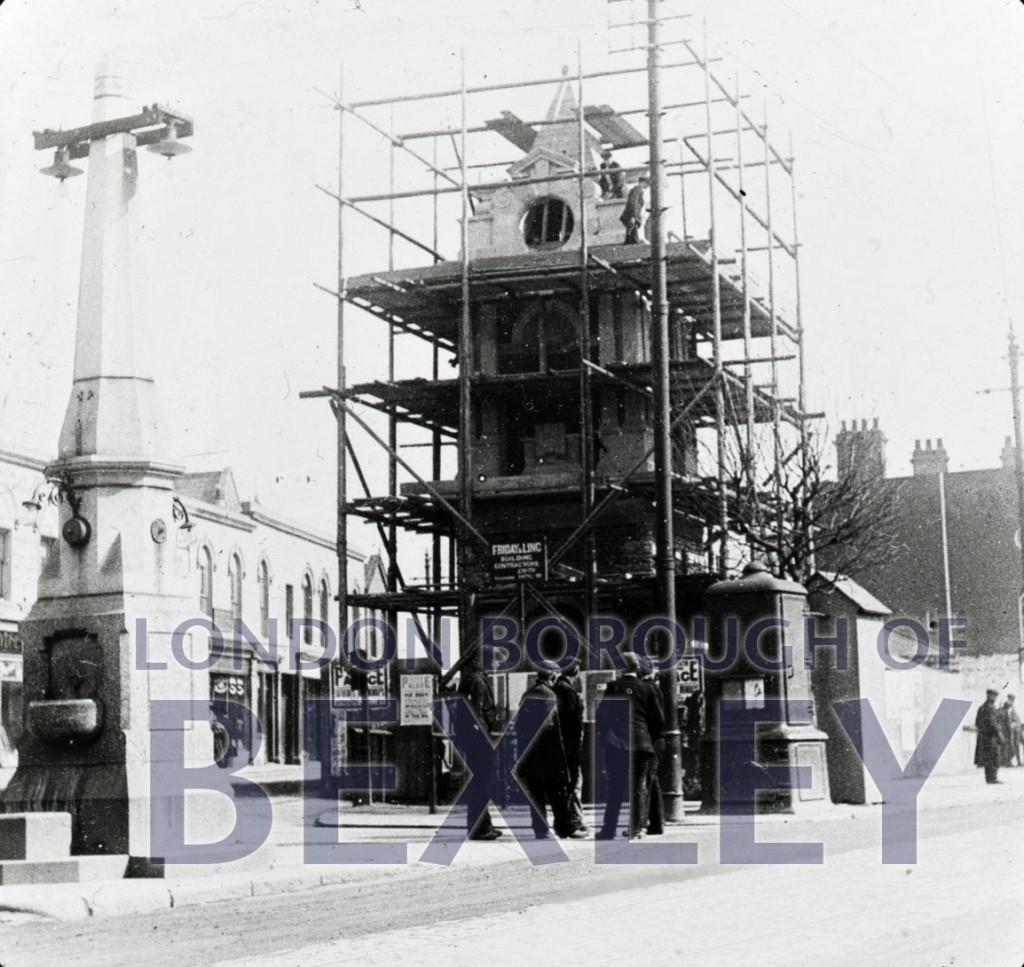 Building of Clock tower, Bexleyheath 1912