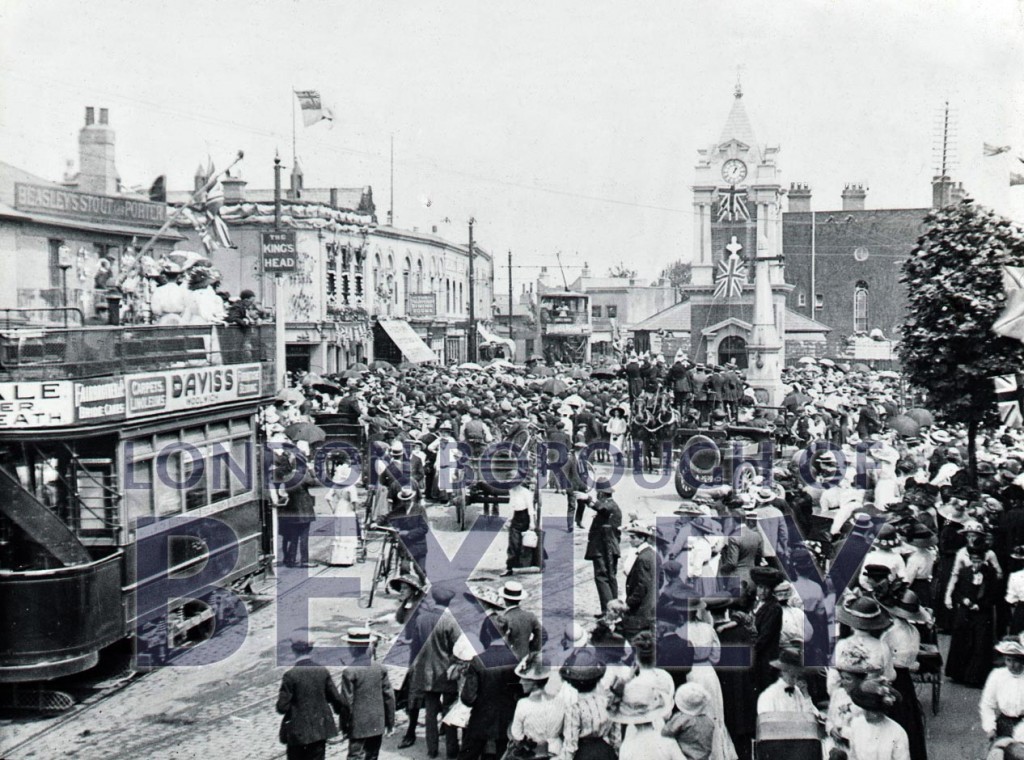 Clock tower opening ceremony, Market Place, Bexleyheath 1912