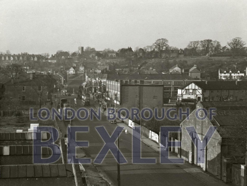 Crayford from town hall roof 1949