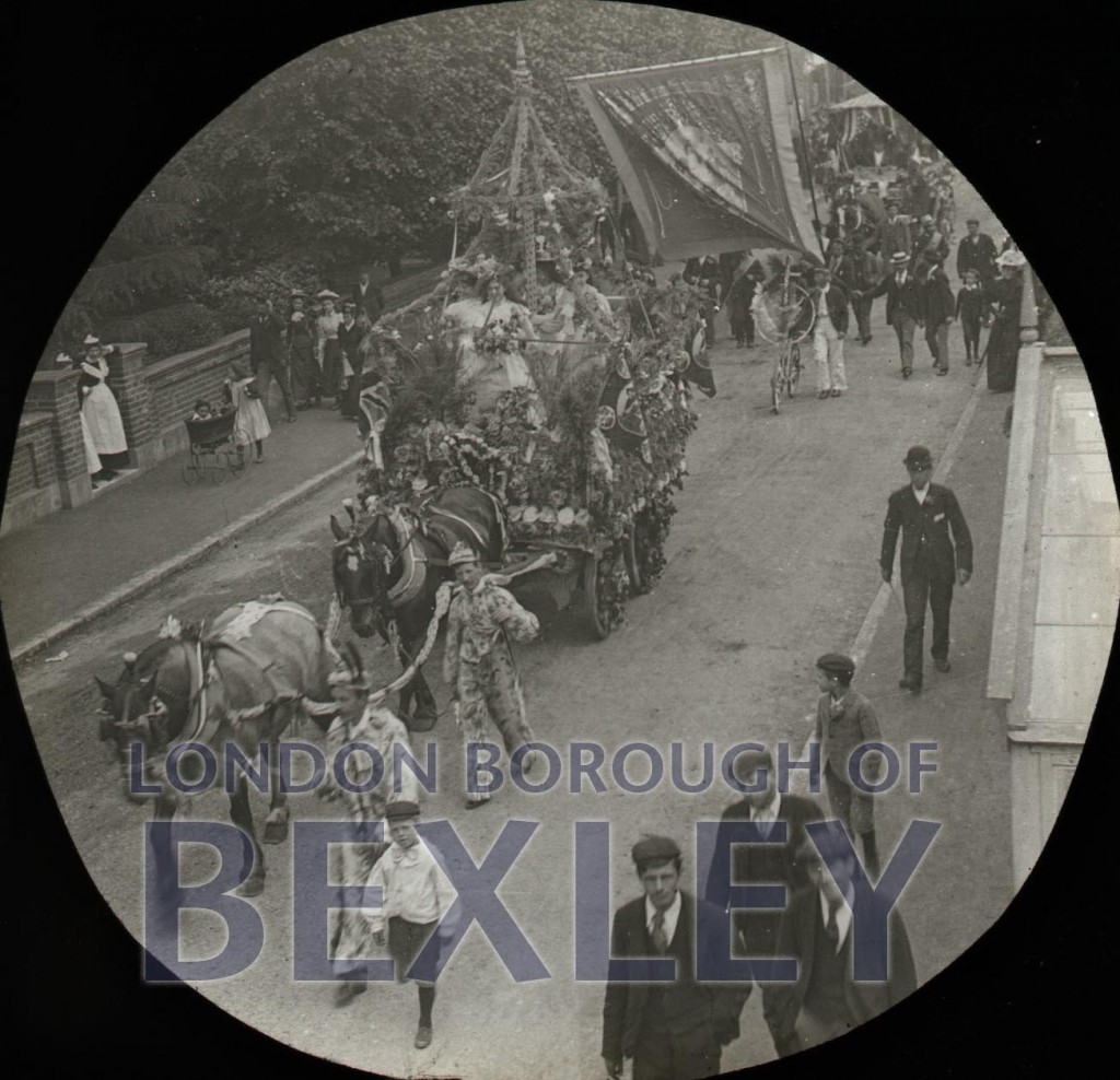Bexleyheath Gala parade in Crook Log, Bexleyheath 1898
