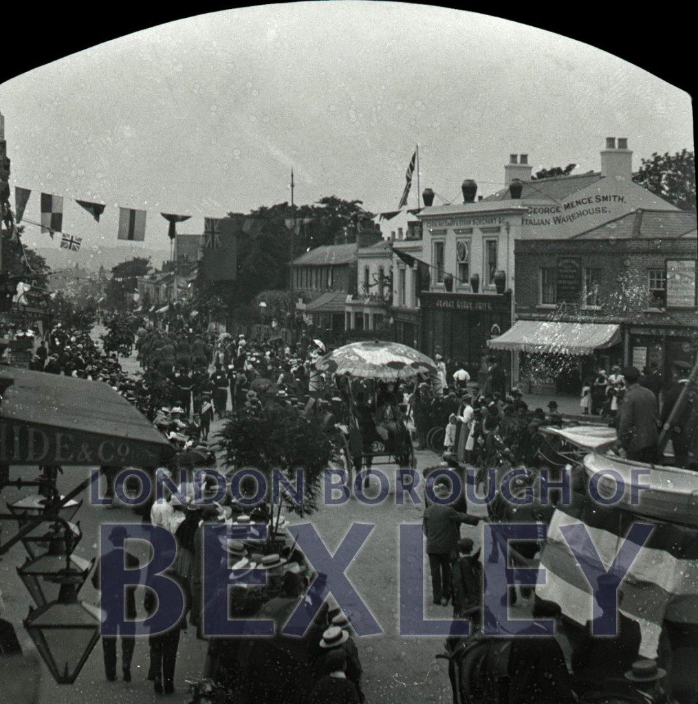 Bexleyheath Gala parade in Market Place, Bexleyheath 1899