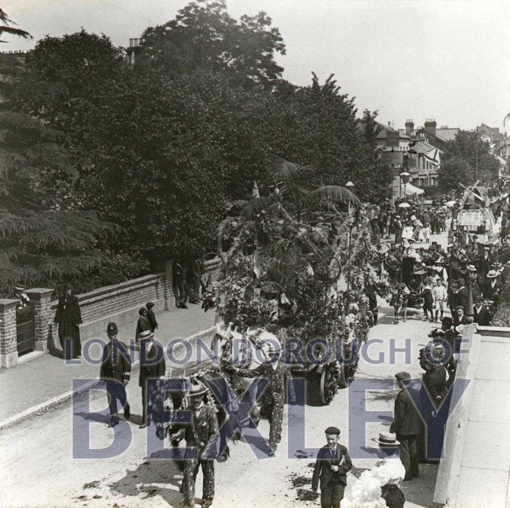 Gala procession at Crook Log, Bexleyheath 1899