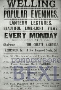 PHBOS_2_890 Poster for lantern lectures in Welling c1900
