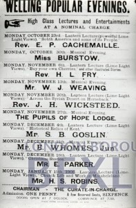 PHBOS_2_893 Poster for Welling popular evenings c1905