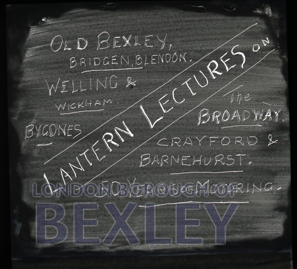 Title slide for a Boswells Lantern Lecture c1900