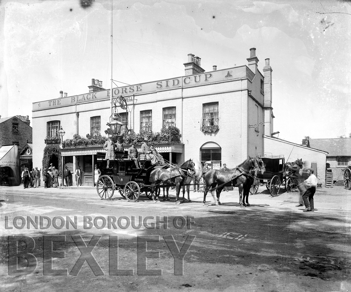 DEW046 The Black Horse, Sidcup 1897 - Bexley Borough PhotosBexley ...