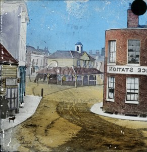 Street scene with Police Station., Bromley Unknown