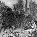St George’s Church, Beckenham – People leaving church., Beckenham c.1870