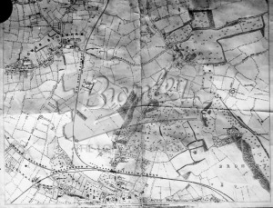 Map of early railway lines, Beckenham undated