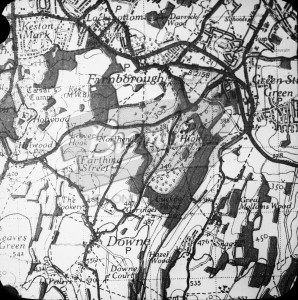 Map of Farnborough, Downe and High Elms, Farnborough undated
