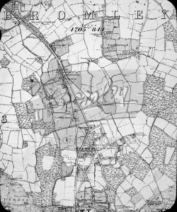 Map of Bromley c.18th century, Bromley c.1850