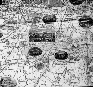 Map of area around Crystal Palace, Crystal Palace undated