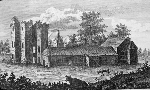 Otford Palace with church, Otford undated