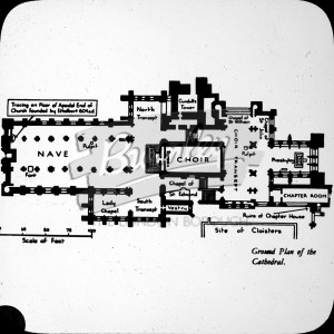 Ground Plan of Cathedral, Rochester undated
