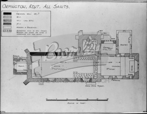 Ground Plan  All Saints Orpington, Orpington undated
