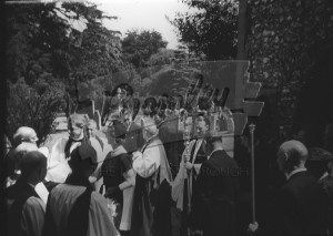 After the signing of the Church Register and meeting the Clergy, Orpington 1957