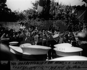 Inspection of the Navy and Army Cadets after the service by HRH, Orpington 1957