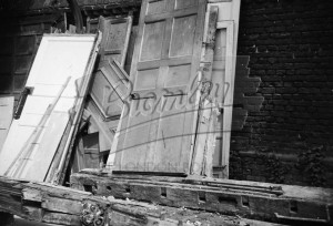 Doors and reclaimed timber panels, Orpington 1957