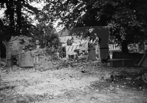 Demolition Site of Bark Hart House, Orpington 1957