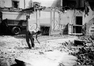Demolition Site of Bark Hart House, Orpington 1957