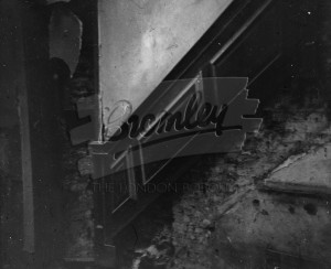 Demolition Site of Bark Hart House, Orpington 1957